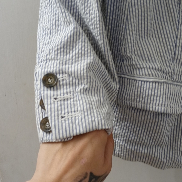 Abercrombie & Fitch seersucker blazer - Picture 3 of 6